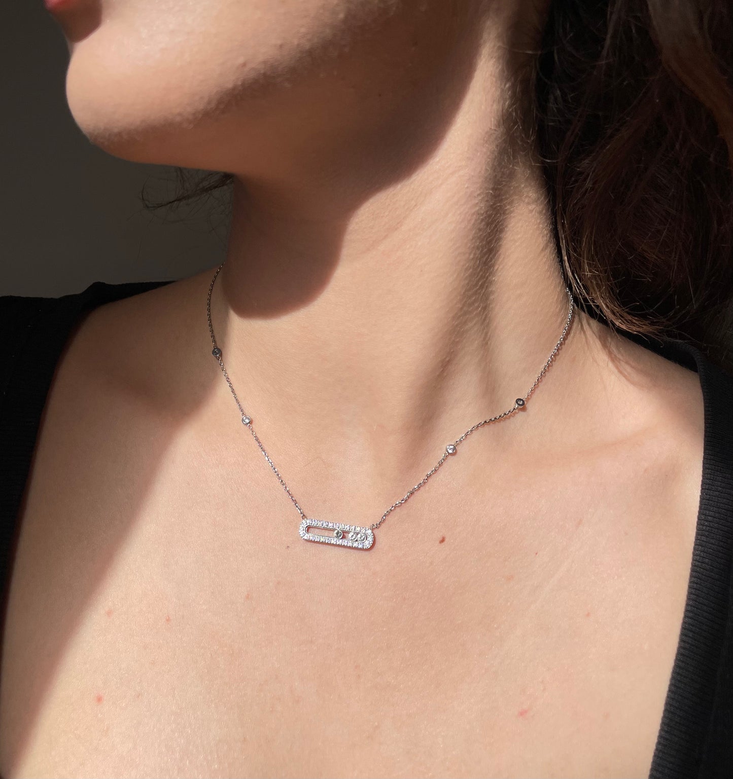 Ensemble whispers of light ( collier + gourmette)