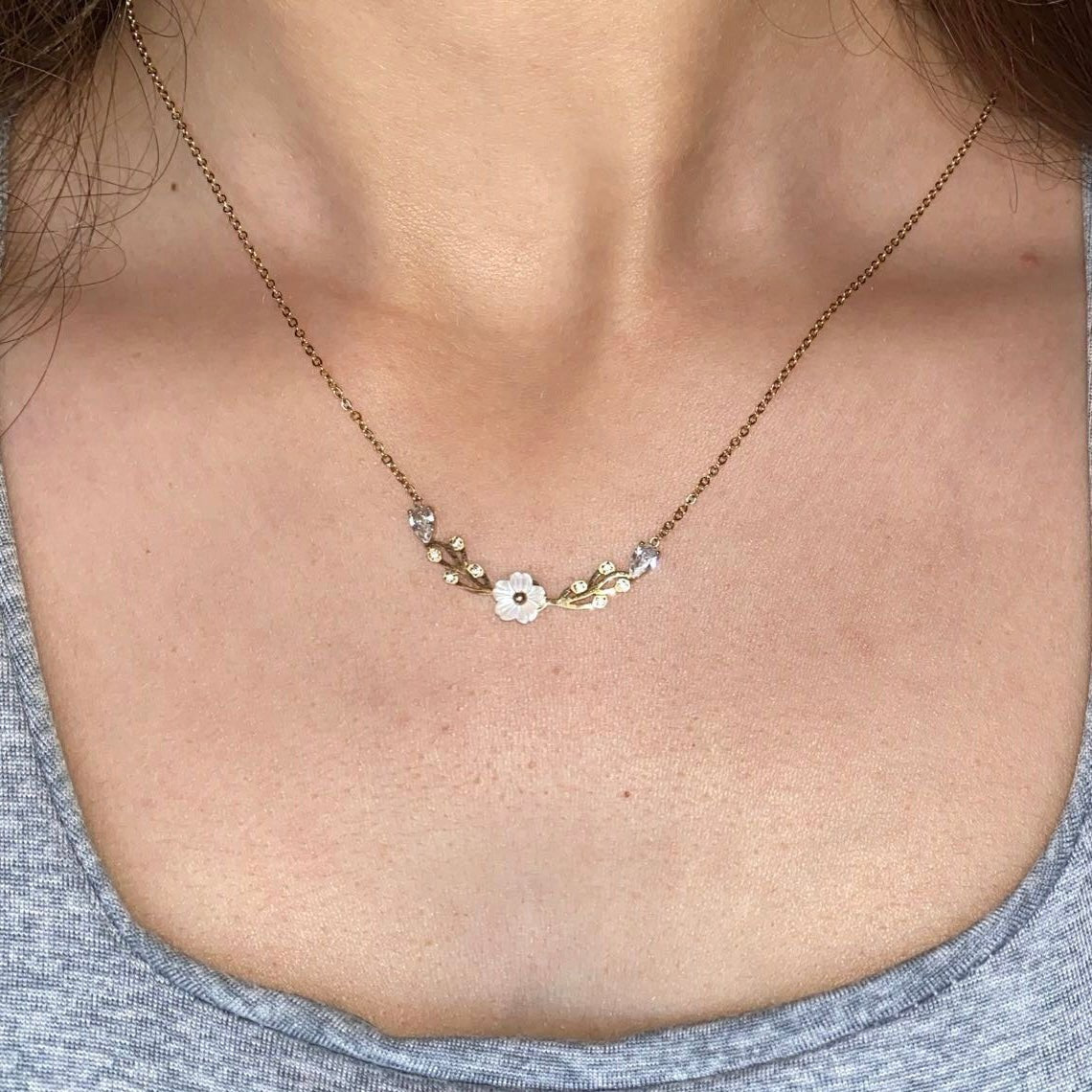 CawniFashion flower collier - CAWNIfashion