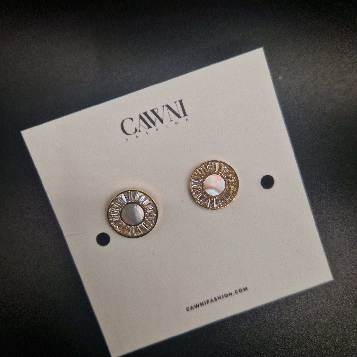 CAWNIfashion - golden moon earrings - CAWNIfashion