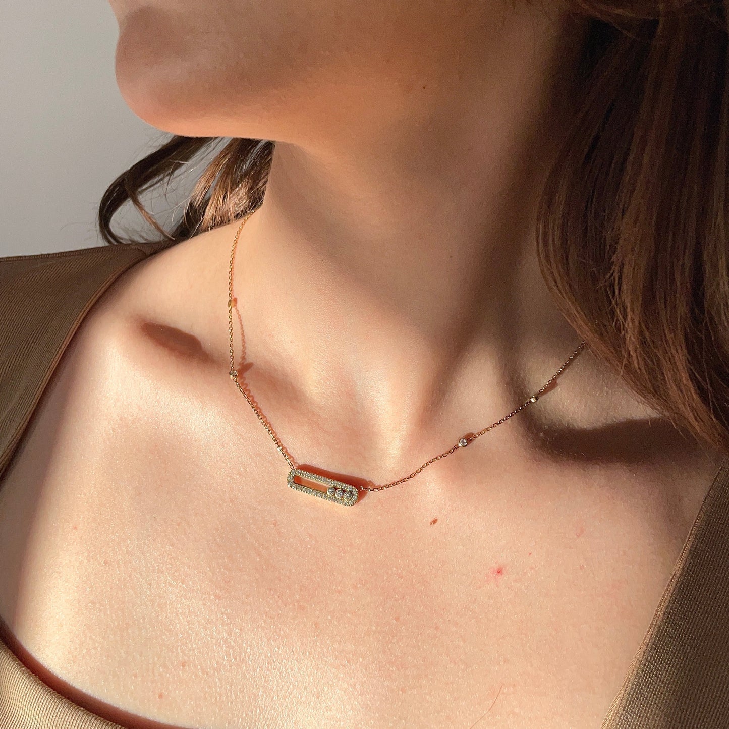 Ensemble whispers of light ( collier + gourmette) - CAWNIfashion