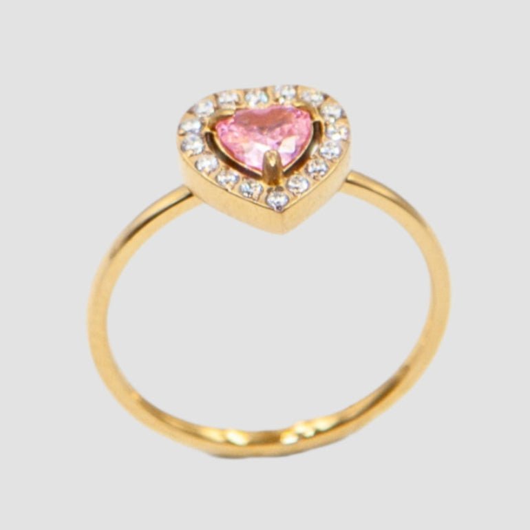 rose heart bague - CAWNIfashion