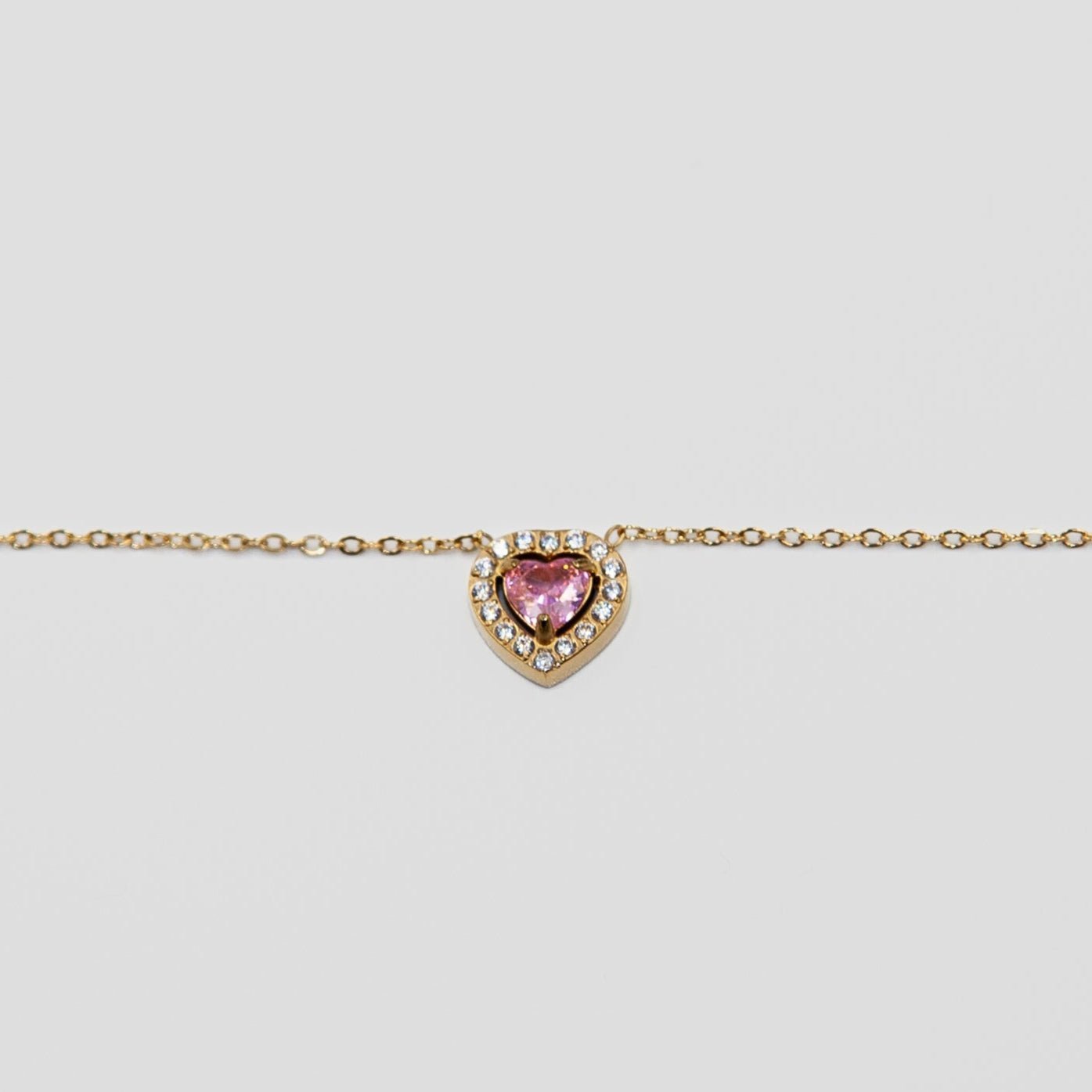 rose heart necklace - CAWNIfashion