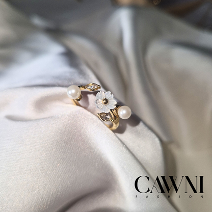 ens flower collier + bague ajustable