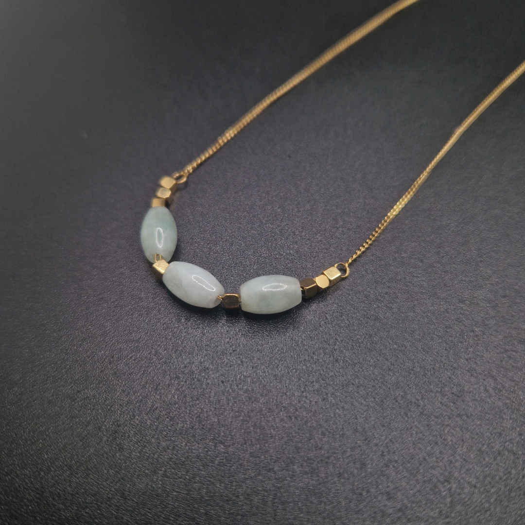 Ens Emerald Mist (collier + gourmette)