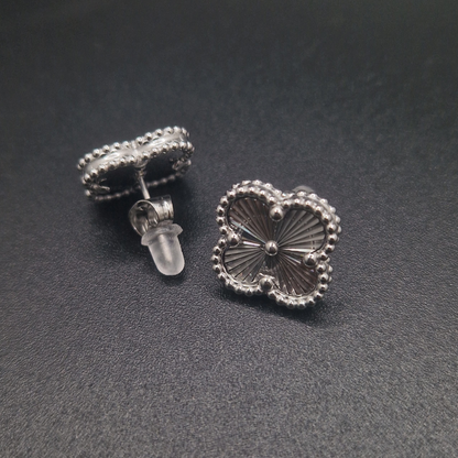 Ens 4 Leaf White Clover (collier + gourmette)