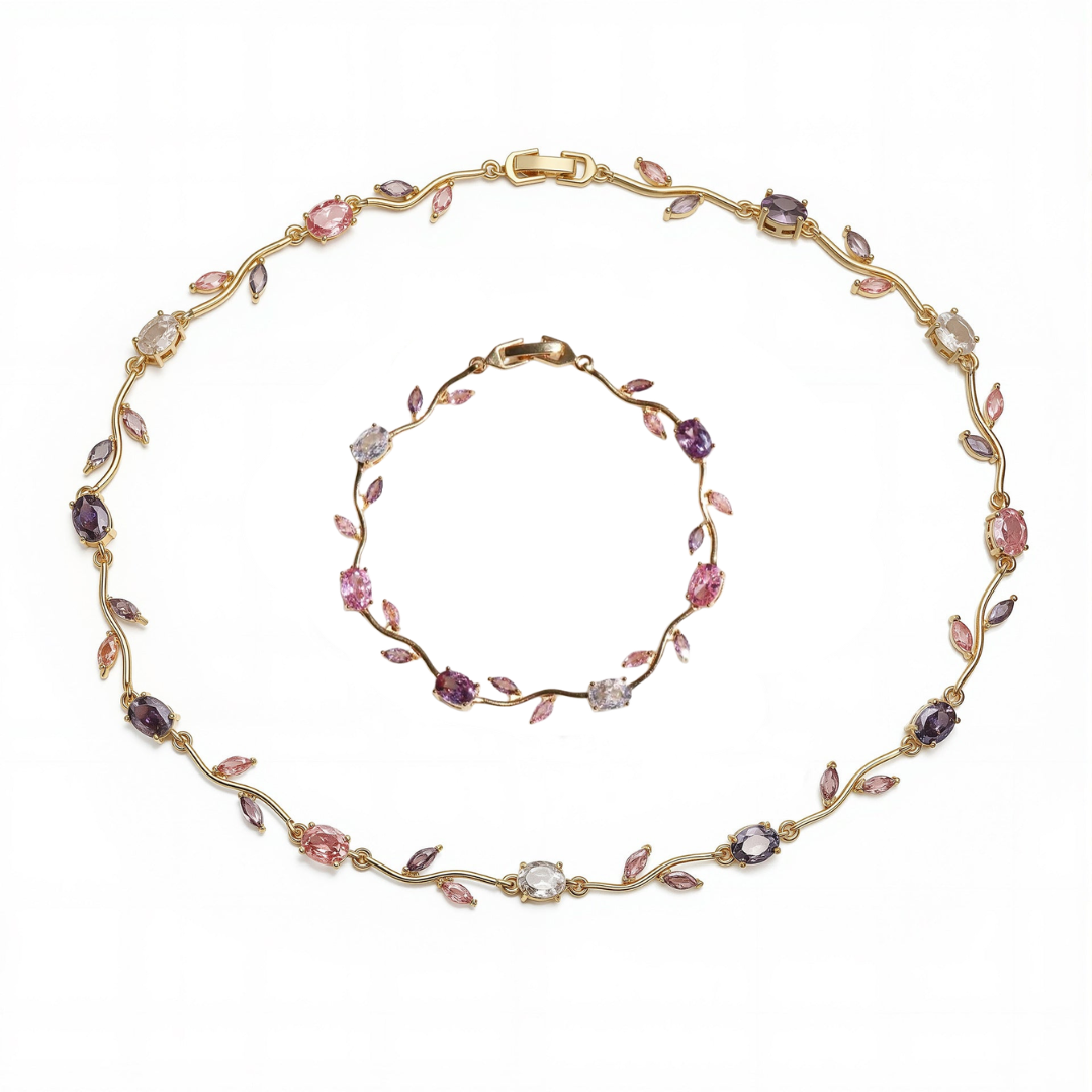 Ens tulip necklace +bracelet