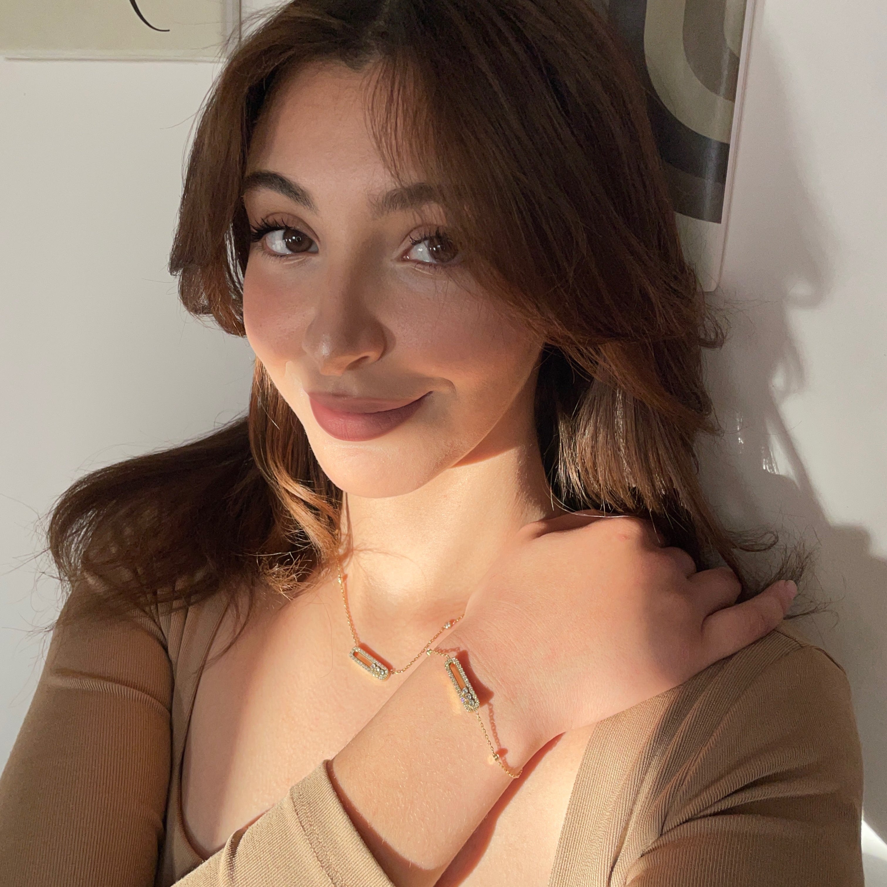 Ensemble whispers of light ( collier + gourmette) - CAWNIfashion