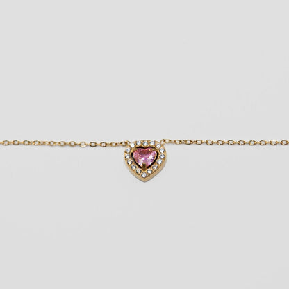 rose heart necklace - CAWNIfashion